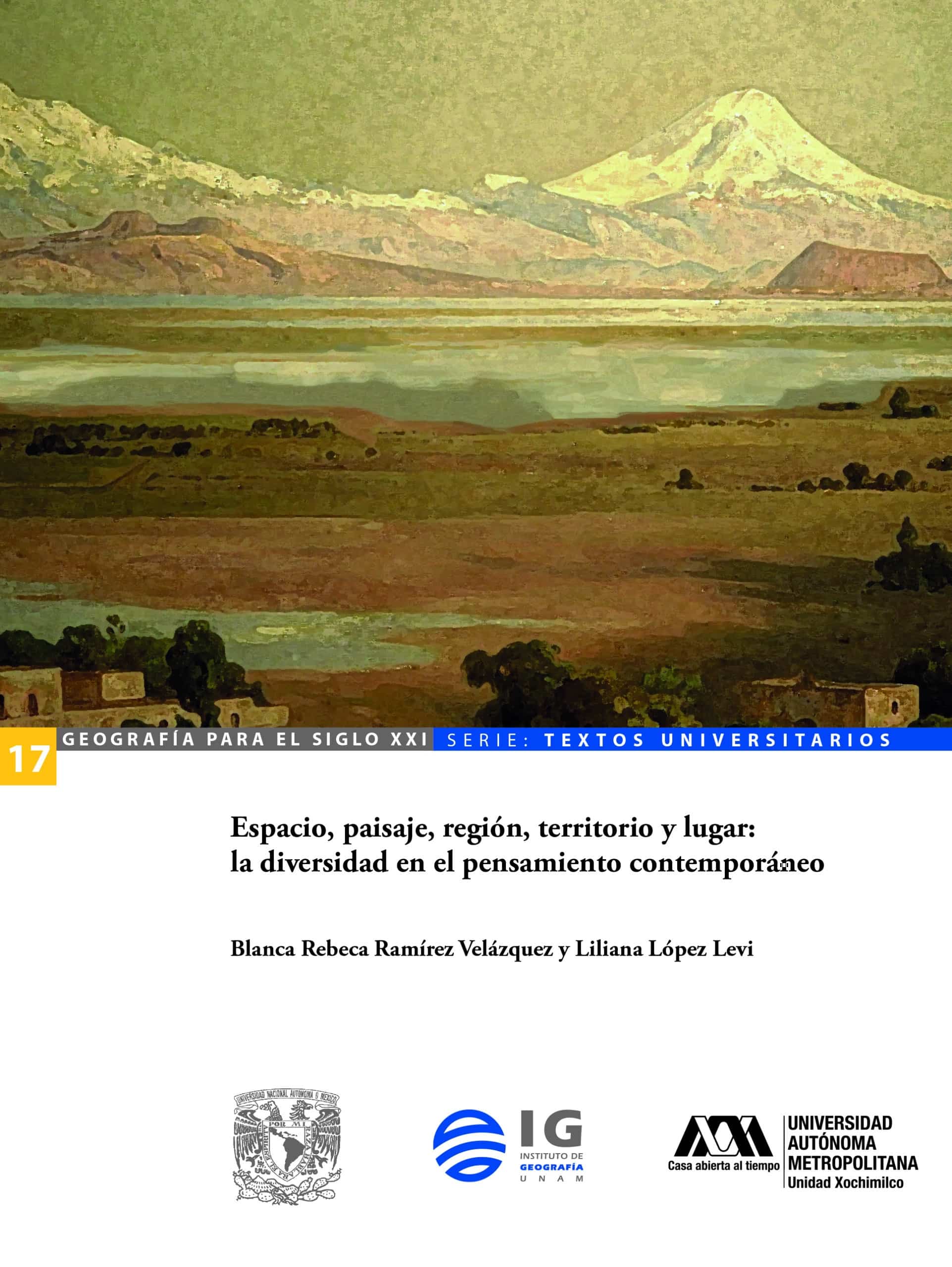 Cover image for Espacio, paisaje, región, territorio y lugar